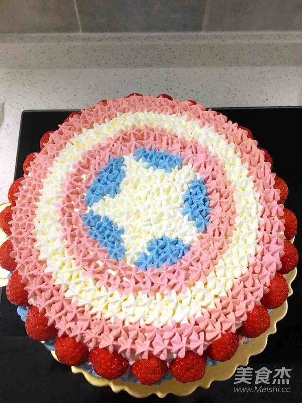 Captain America Birthday Cake recipe