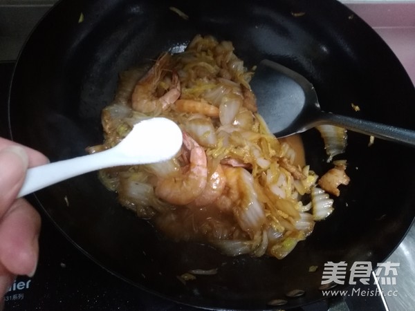 Braised Cabbage with Shrimp recipe