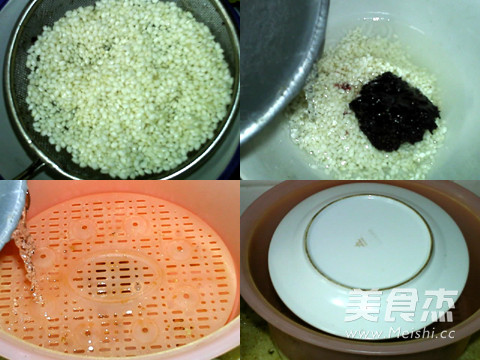 Glutinous Rice Porridge with Mulberry and Wolfberry recipe