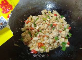 Fried Diced Chicken with Pleurotus Eryngii recipe