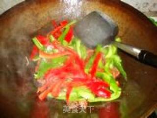 Stir-fried Duck Intestines with Green and Red Pepper recipe
