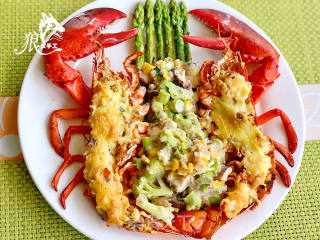 Baked Lobster with Cheese recipe