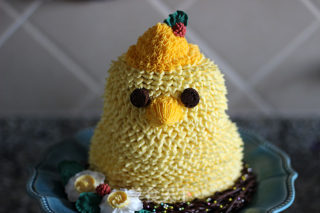 #四session Baking Contest and It's Love to Eat Festival#three-dimensional Little Chicken Decorating Cake recipe