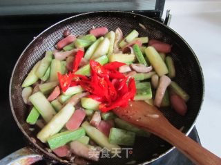 Zucchini Fried Sausage recipe