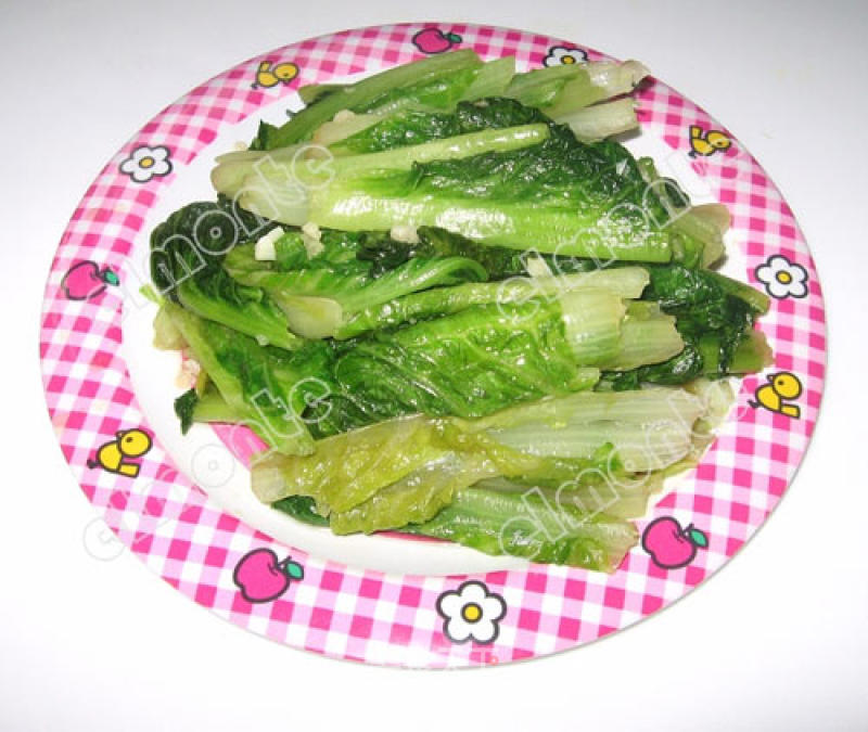 [recipe Exchange 2] Stir-fried Roman Lettuce with Minced Garlic recipe