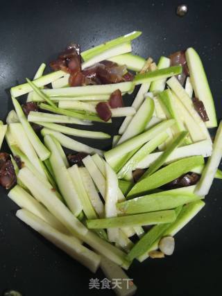 Zucchini Fried Bacon recipe