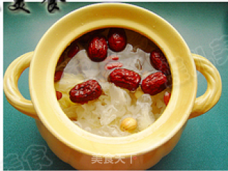 Red Date Kidney Bean Pineapple Tremella Soup [yushengyuan Ruoqiang Date Trial Report 1] recipe