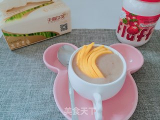 Fluff Strawberry Flavour Banana Mango Milkshake recipe