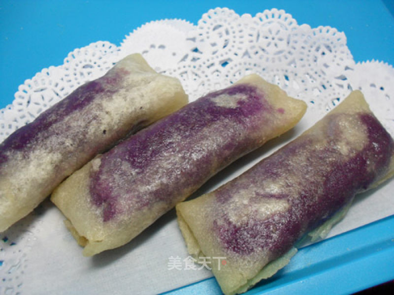Purple Sweet Potato Spring Roll recipe