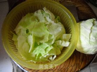 Stewed Potato Noodles with Bacon and Cabbage recipe
