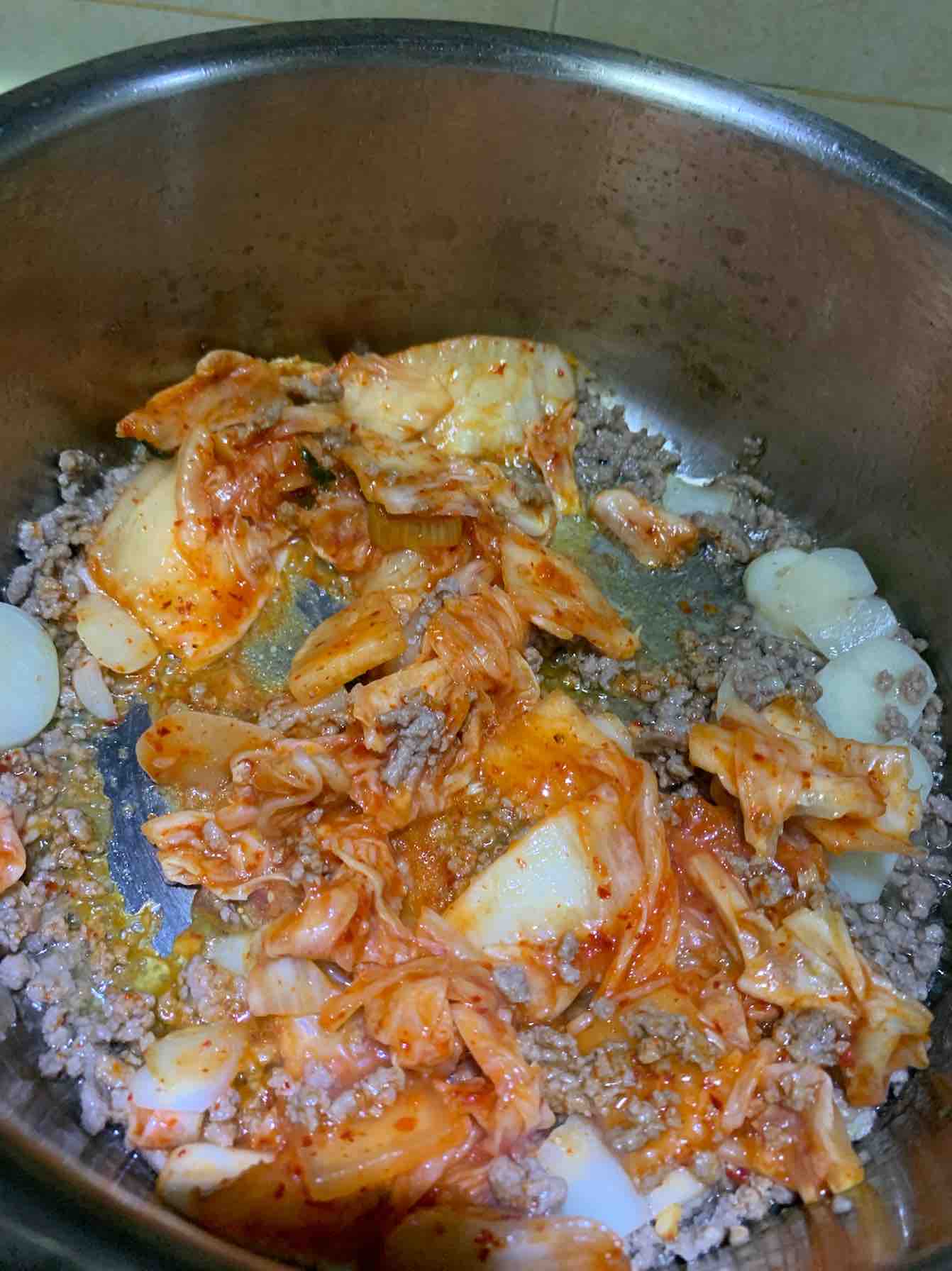 Korean Spicy Cabbage Tofu Soup recipe