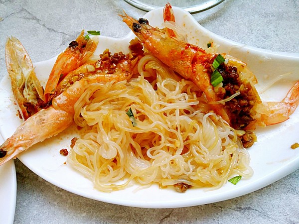 Garlic Vermicelli Open Back Shrimp recipe