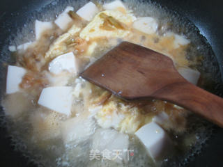 Squeezed Egg Tofu Soup recipe