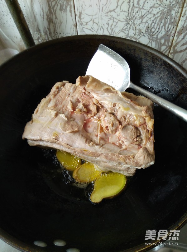 Pork with Dried Vegetables and Plum recipe