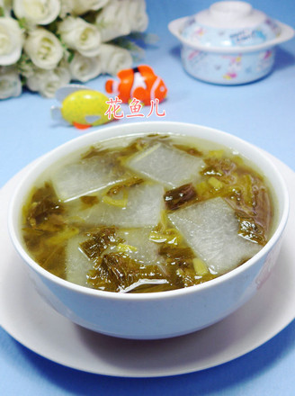 Winter Melon Soup with Pickled Vegetables recipe