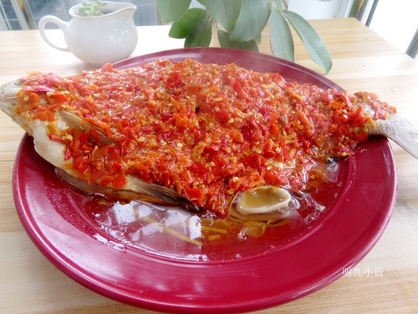 Steamed Fish with Chopped Pepper
