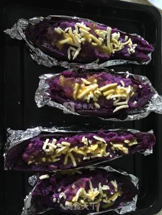 Cheese Baked Purple Sweet Potato recipe