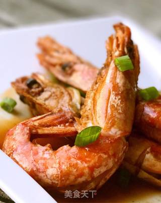 Braised Argentine Red Shrimp in Oil recipe