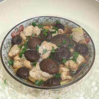 Steamed Chicken with Mushrooms recipe