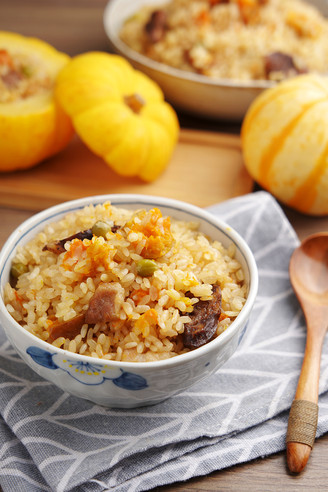 Pumpkin Braised Rice [ms. Kong Teaches Cooking]