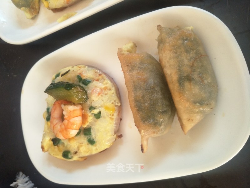 Onion Shrimp Egg Rice recipe