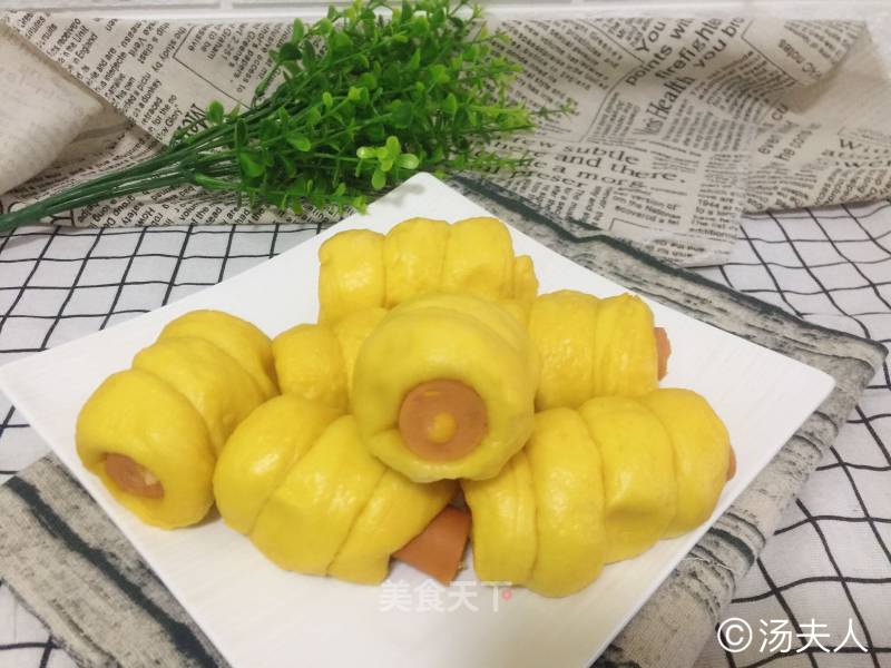 Chinese Hot Dog-pumpkin Sausage Roll recipe