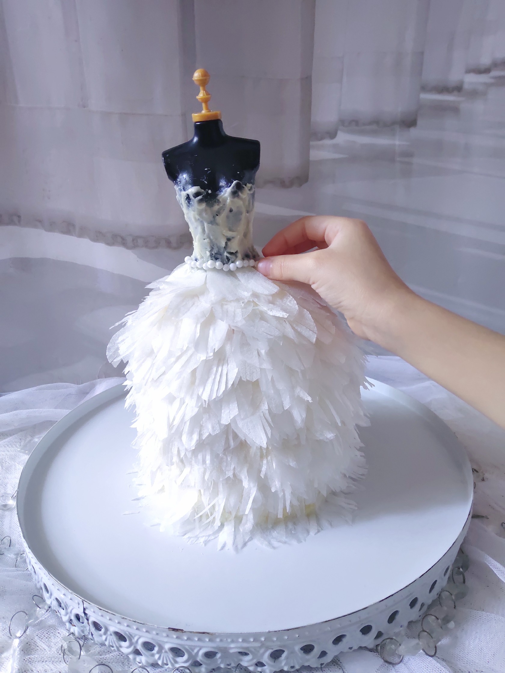 Romantic White Wedding Cake recipe
