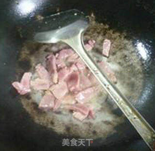 Stir-fried Lettuce with Bacon and Egg recipe