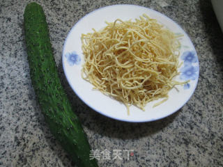 Cucumber Fried Dried Shreds recipe