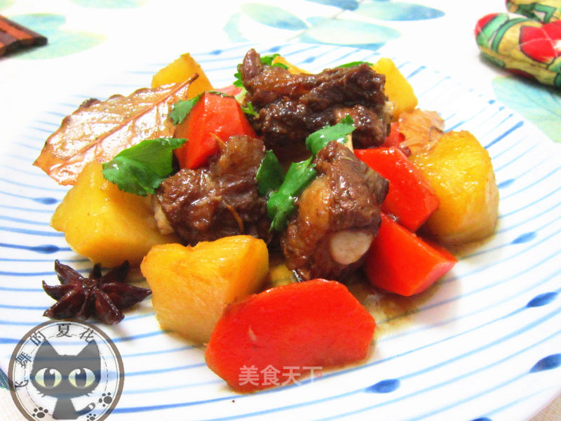 Coke Ribs with Roast Potatoes recipe