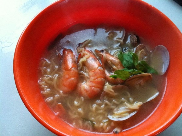 Seafood Fish Pan Mee recipe