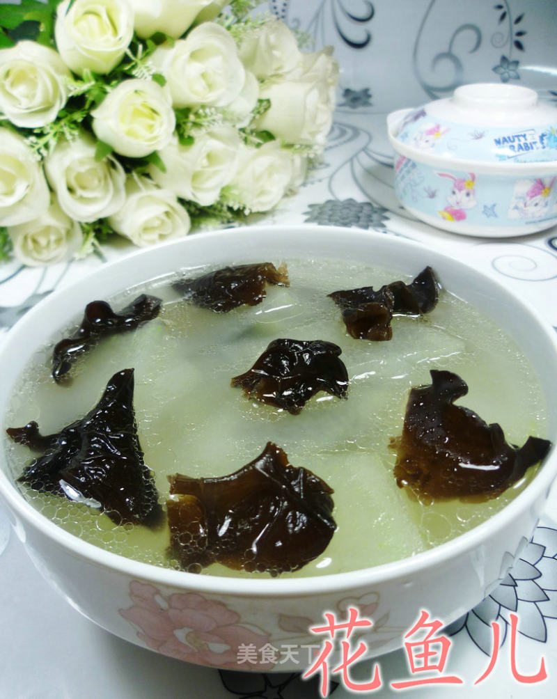 Black Fungus and Winter Melon Soup recipe