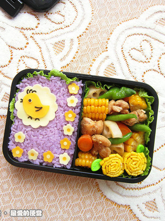 Cute Chick Flat Cute Bento recipe