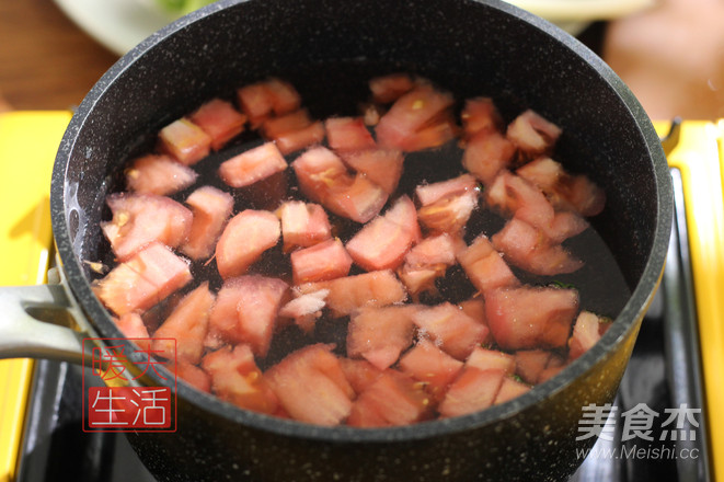 Tomato and Egg Pimple Soup recipe