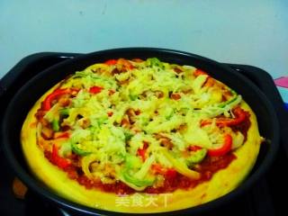 [diy Orleans Grilled Pizza] My First One---orleans Grilled Chicken Pizza recipe