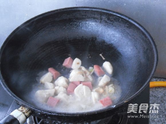 Fish Balls and Sausage with Cauliflower recipe