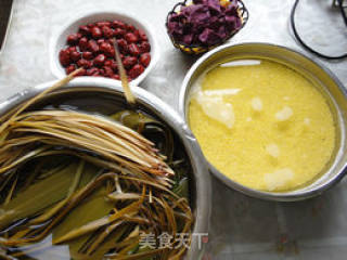 Purple Sweet Potato and Yellow Rice Dumplings recipe