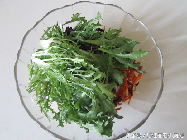Colorful Vegetarian Mixed Dry Silk recipe