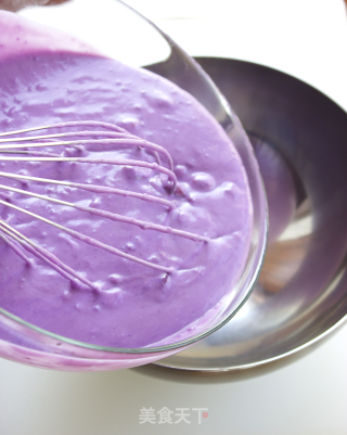 [purple Sweet Potato Ice Cream with Fruit Puree] Mix and Match Can Also be Delicious recipe