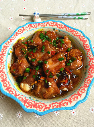 Steamed Pork Ribs with Mushrooms