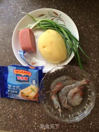 Prawn Cheese Baked Potatoes recipe