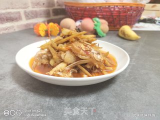 Braised Pansa Fish Fin with Tender Ginger recipe