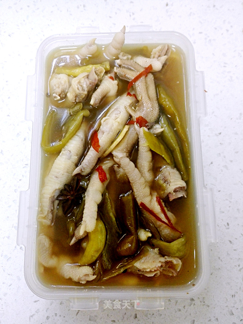 Chicken Feet with Vinegar Pepper recipe