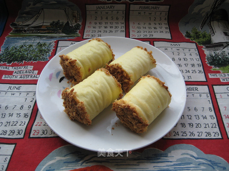 Pork Floss Cake Roll recipe