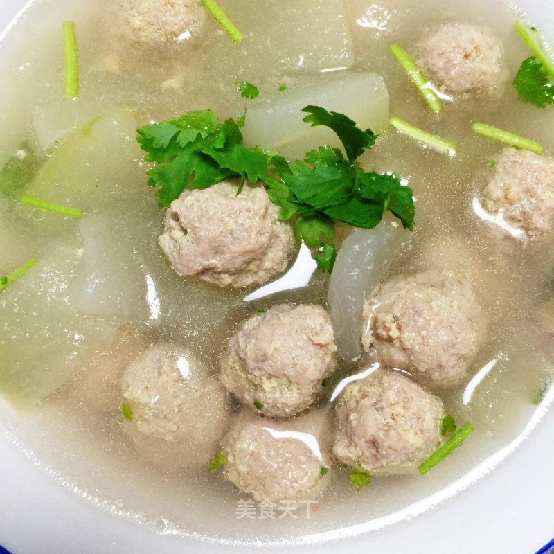 Yuanma's Private House-winter Melon Meatball Soup recipe