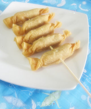 Children's Trick "sugar-shaped Wonton Skewers" recipe