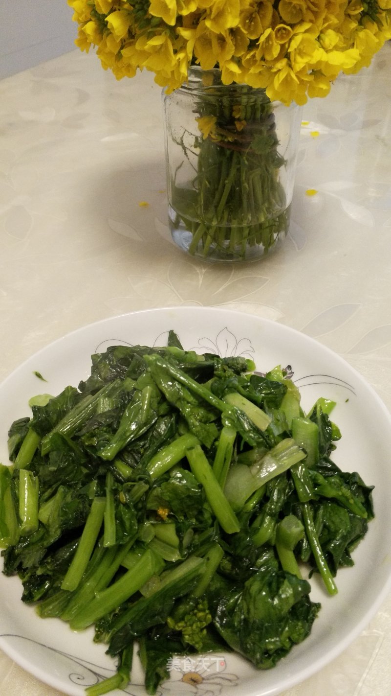 Stir-fried Rape Strips recipe