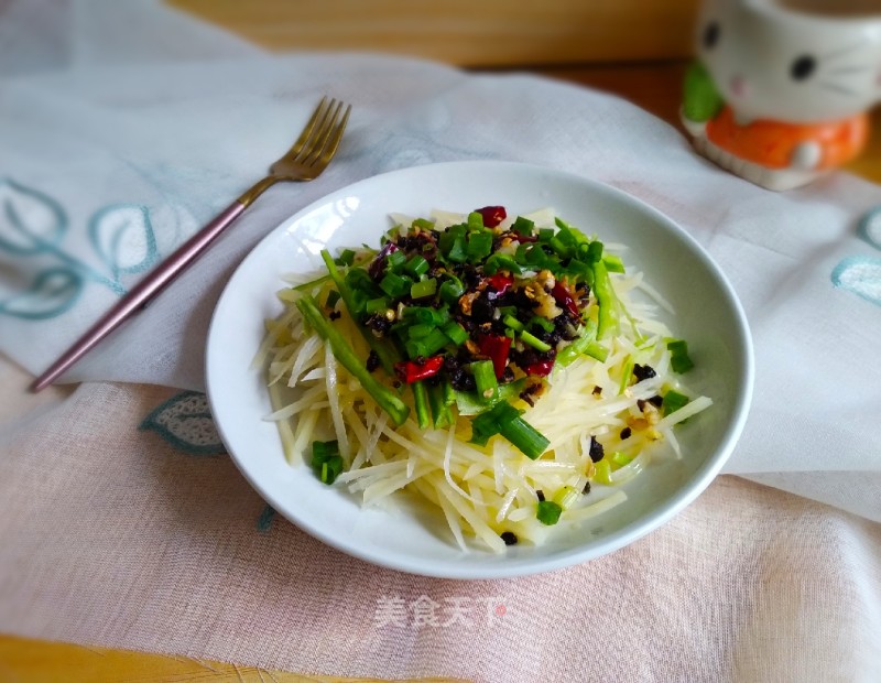 Potato Shreds with Tempeh recipe