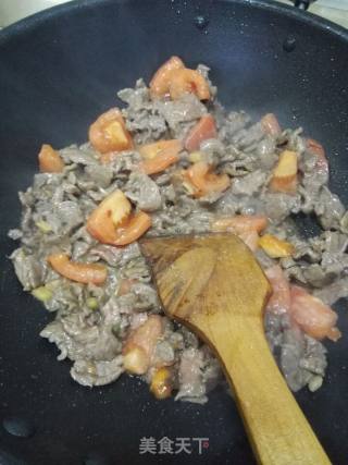 Stir-fried Beef with Tomatoes recipe