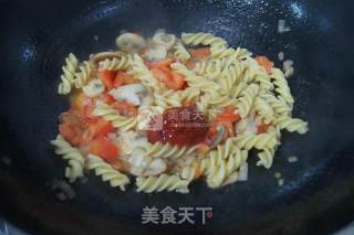 --black Pepper Polong Braised Tomato Spaghetti recipe